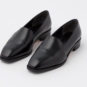 AEYDE Loafer – black leather (made in Italy)